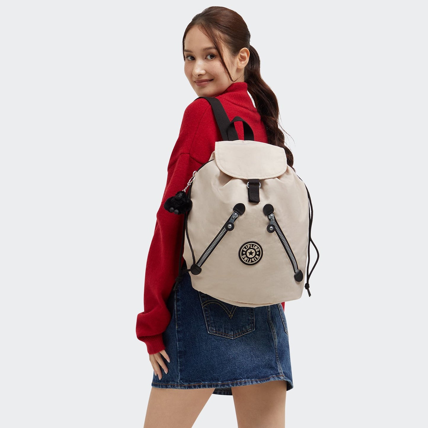 Kipling New Fundamental L back to beige h