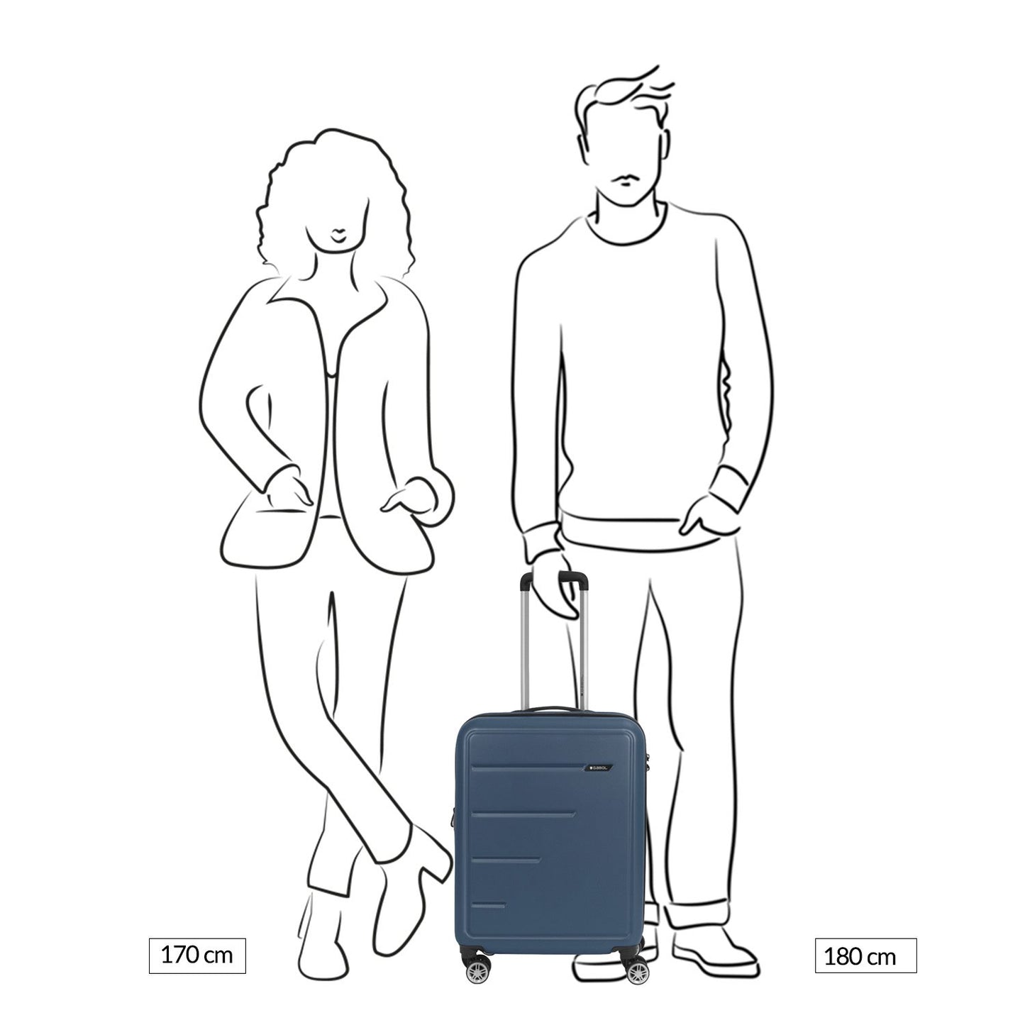 Gabol Future Plus Cabin Trolley turquesa