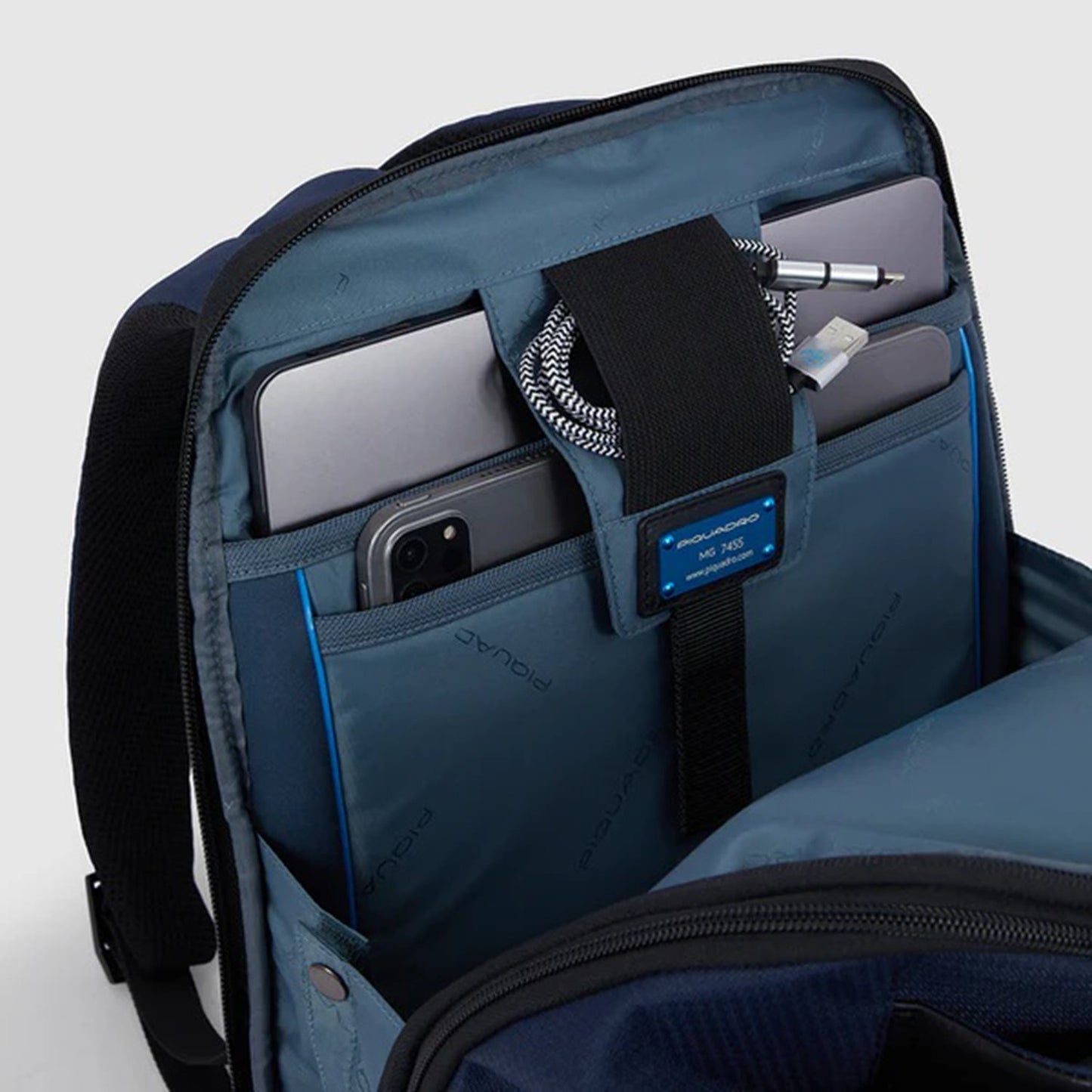Piquadro Zaino Laptop Backpack 15.6 blue