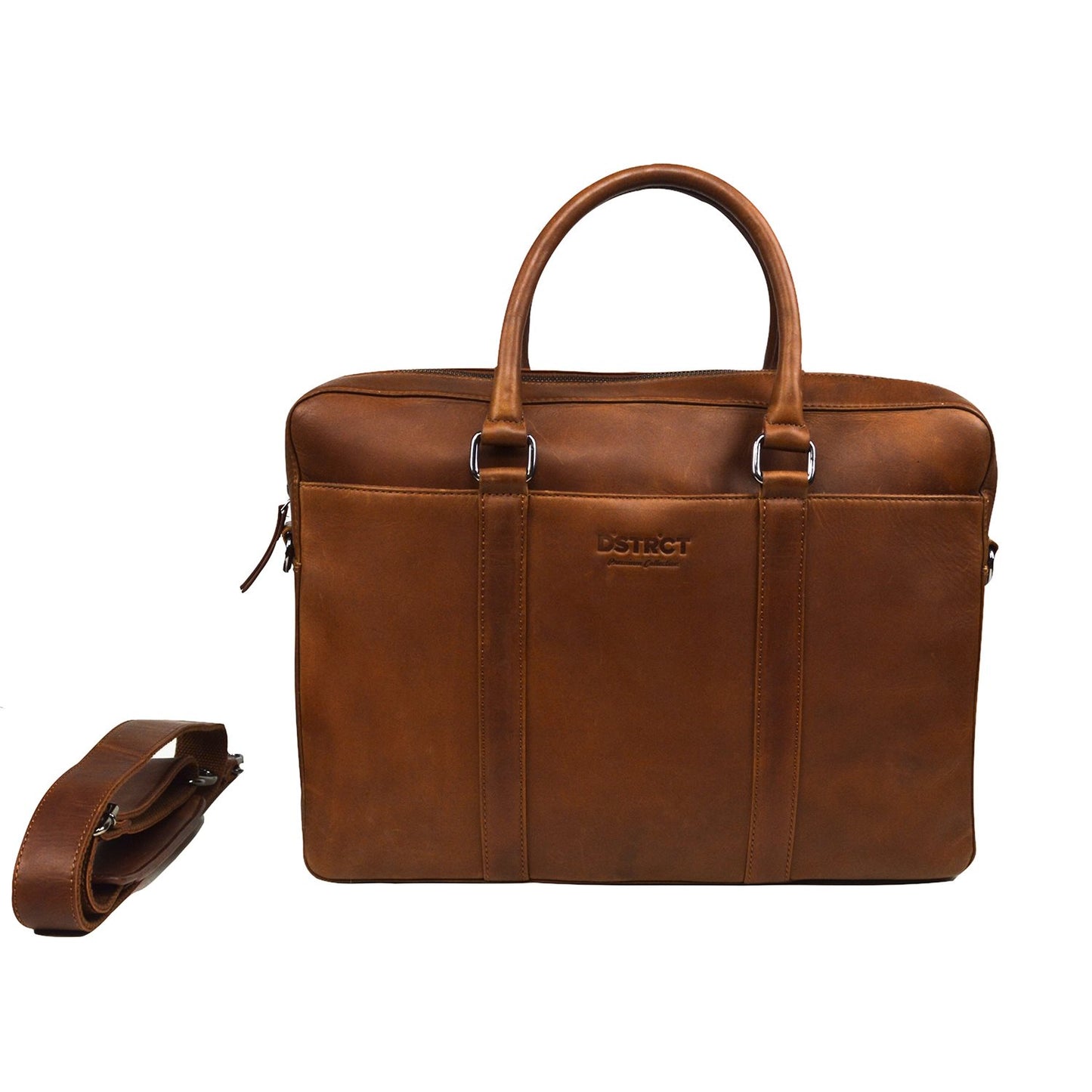 DSTRCT Premium Collection Laptopbag 15,6" cognac