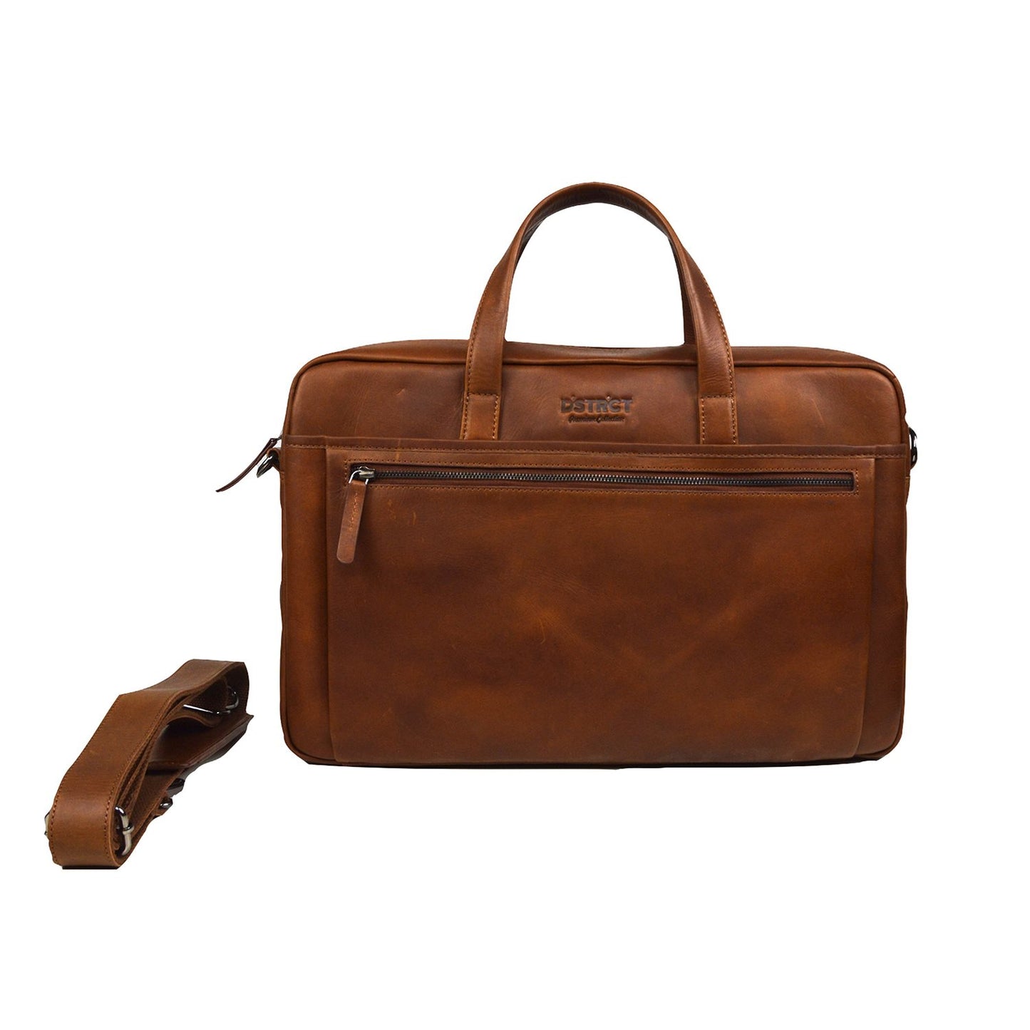 DSTRCT Premium Collection Laptopbag 15,6" cognac