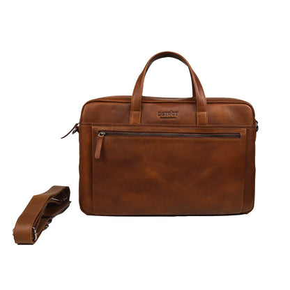DSTRCT Premium Collection Laptopbag 15,6" cognac