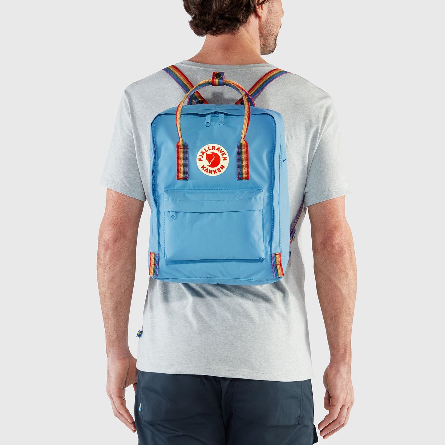 Fjallraven Kanken Rainbow Rugzak air blue/rainbow pattern