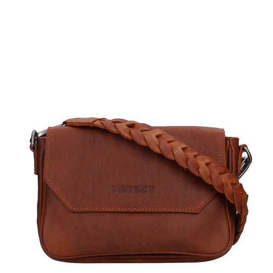 DSTRCT Preston Park Shoulder Bag Flap Bag M cognac