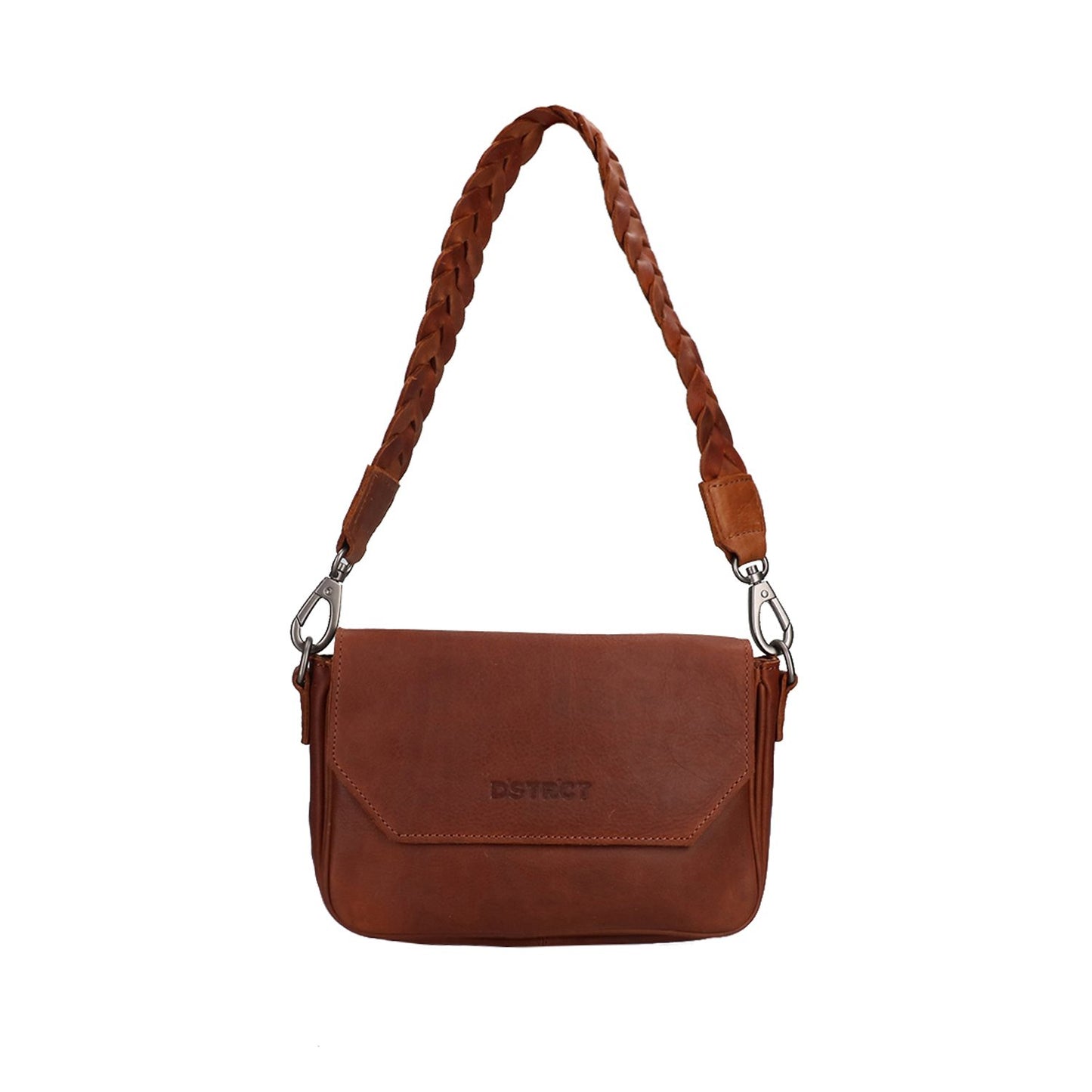 DSTRCT Preston Park Shoulder Bag Flap Bag M cognac