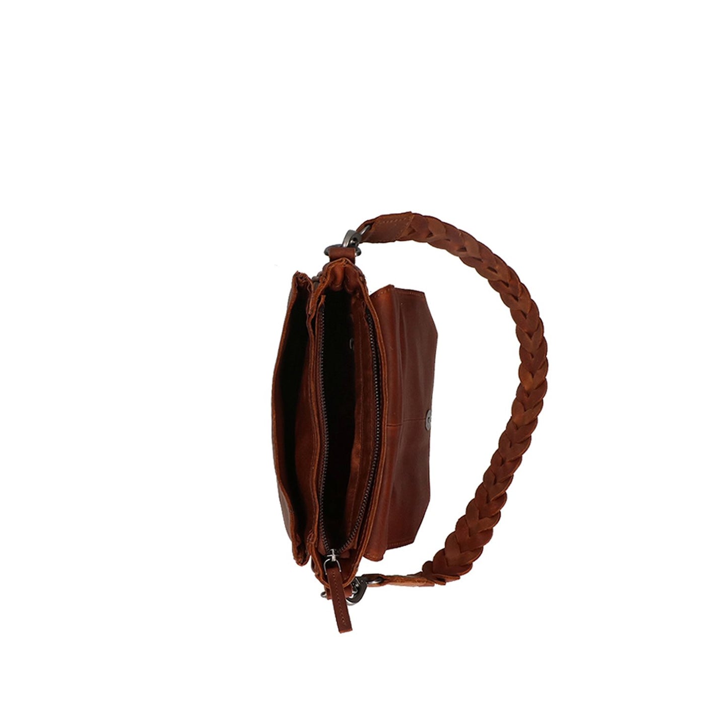 DSTRCT Preston Park Shoulder Bag Flap Bag M cognac