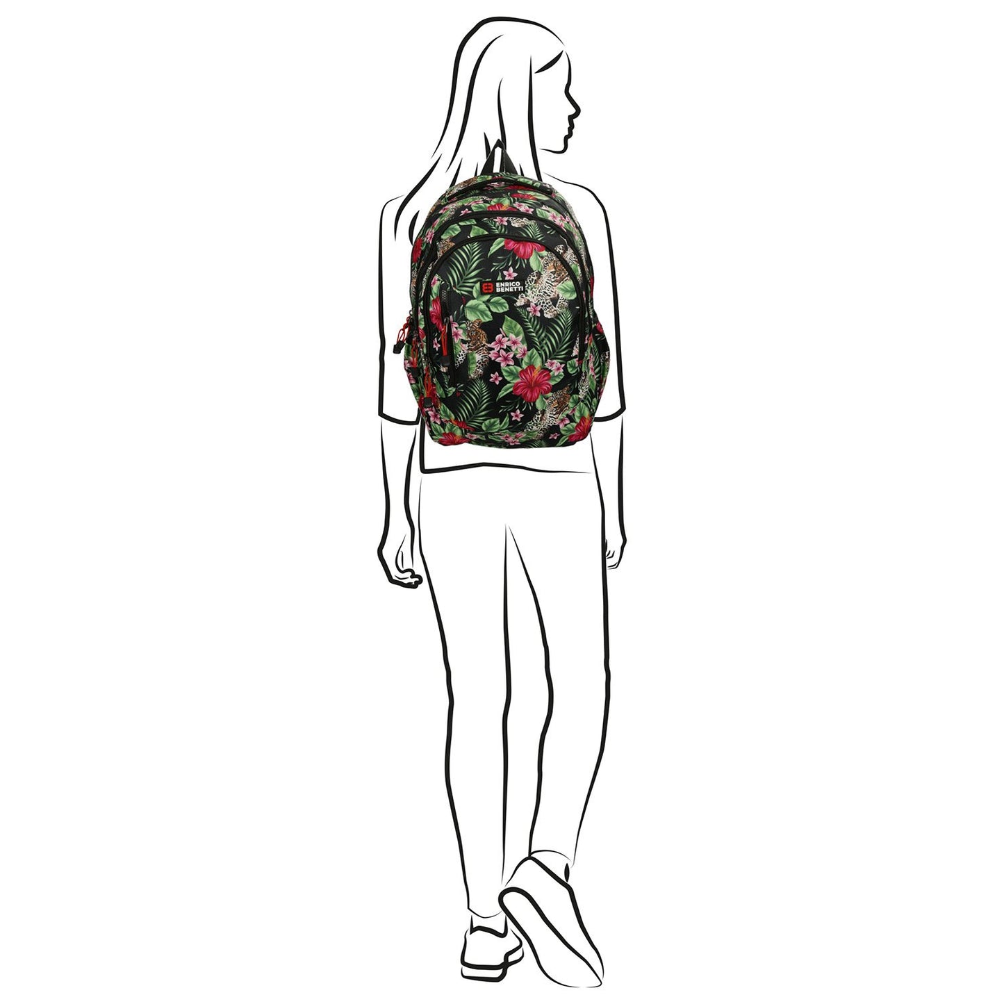 Enrico Benetti Capetown Rugtas 15'' jungle