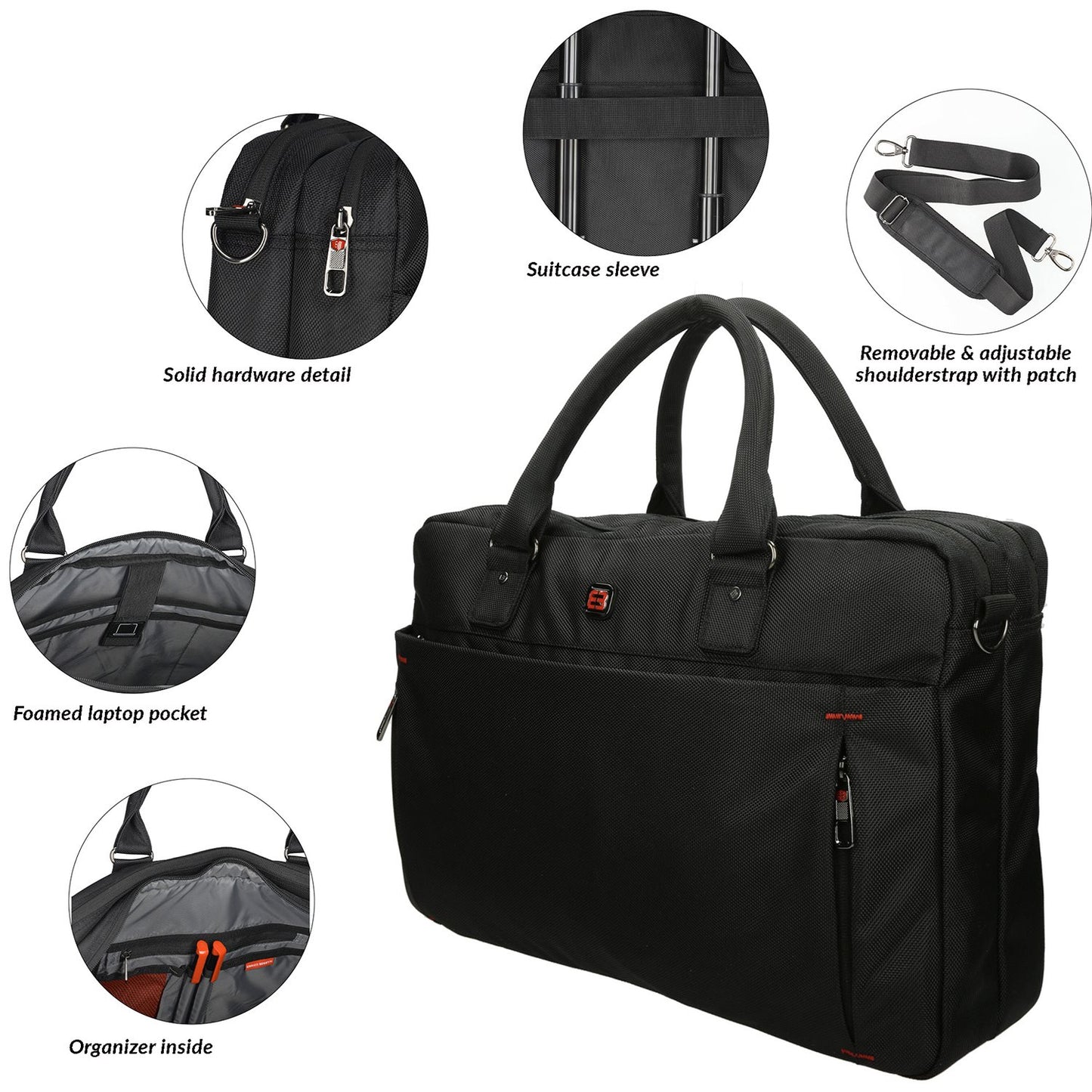 Enrico Benetti Cornell Laptop Bag 17'' champagne