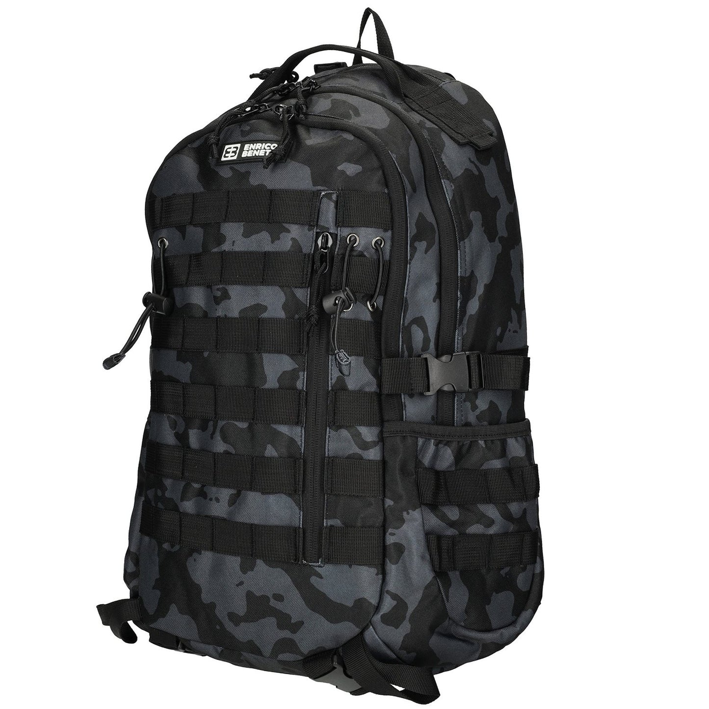 Enrico Benetti Arizona Laptop Backpack 17" black camouflage