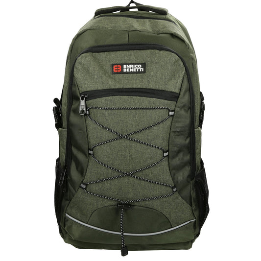 Enrico Benetti Yellow Stone 17'' Laptop Rugzak olijf