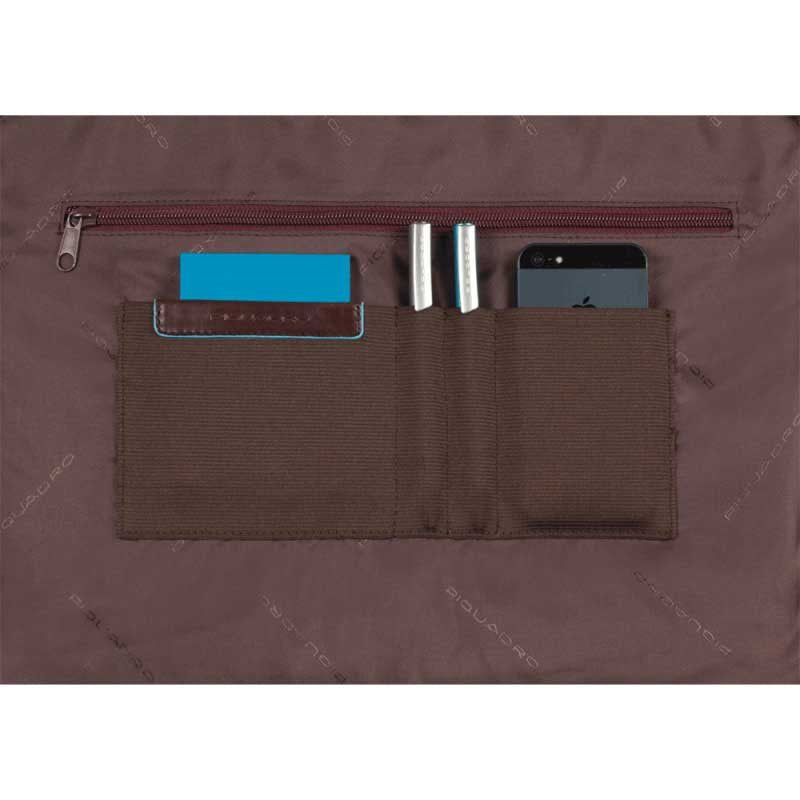Piquadro Blue Square Computer Portfolio Briefcase 15'' black