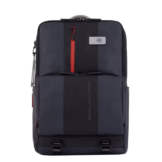 Piquadro Urban Fast-check Laptop and Ipad Backpack grey/black