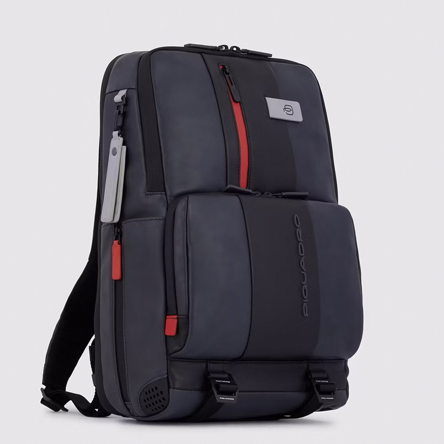 Piquadro Urban Fast-check Laptop and Ipad Backpack grey/black