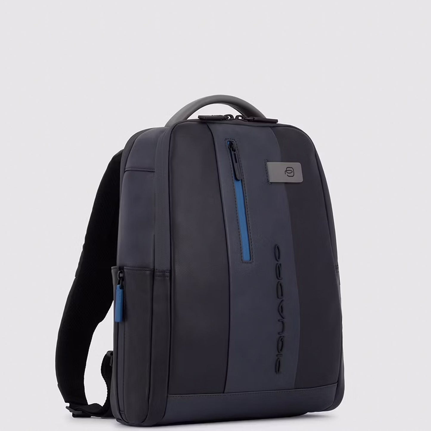 Piquadro Urban Leather Computer Backpack 14" black/grey