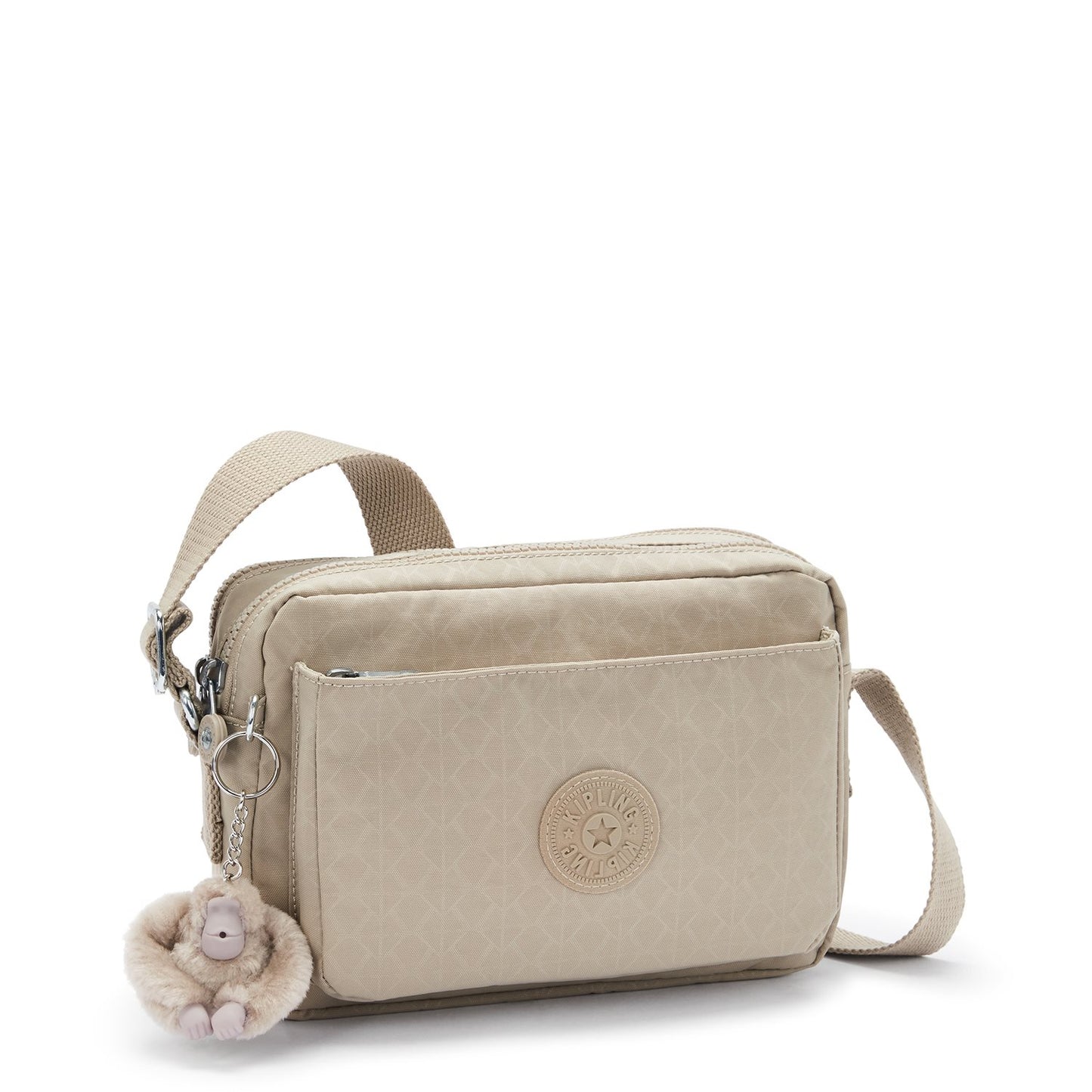 Kipling Abanu M sign beige emb