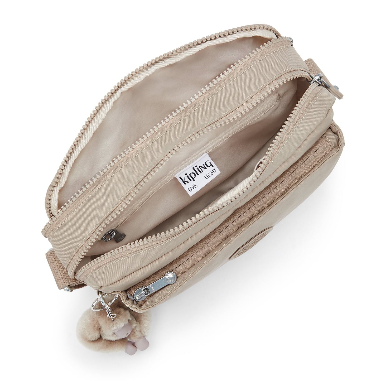Kipling Abanu M sign beige emb