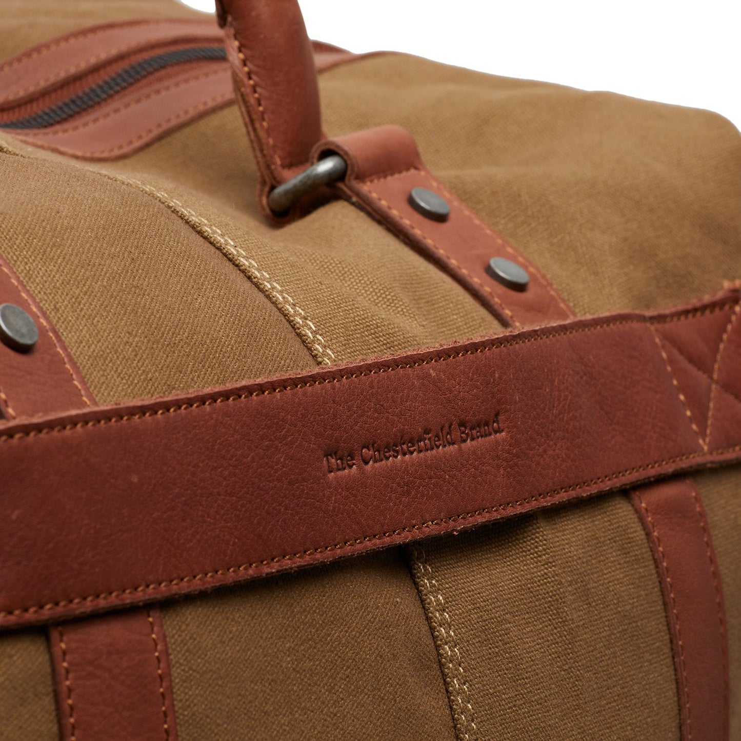 The Chesterfield Brand Miara Washed Canvas Travelbag olive green