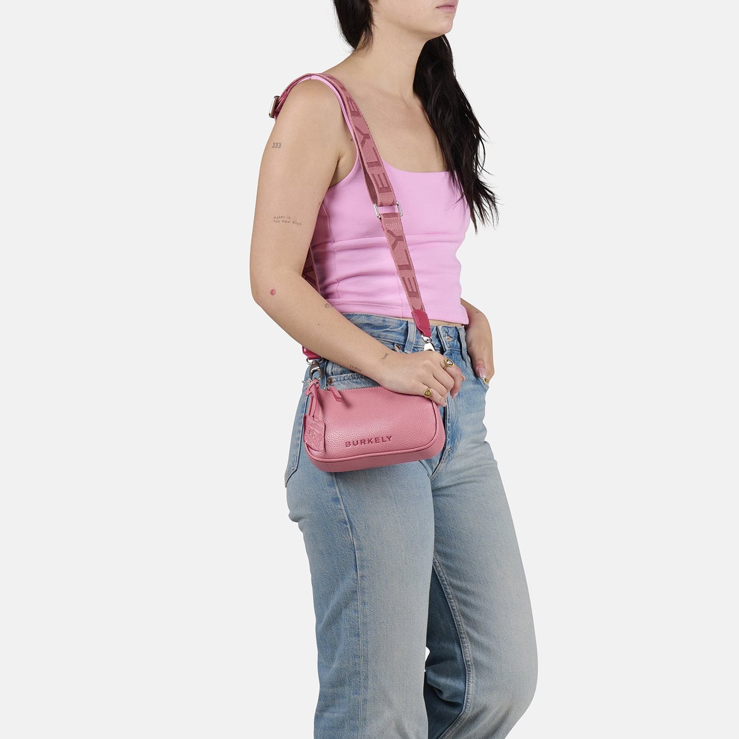 Burkely Always Alyx Crossbody Clutch powder pink