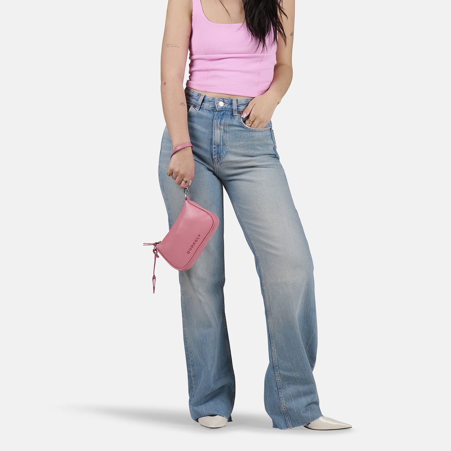 Burkely Always Alyx Crossbody Clutch powder pink