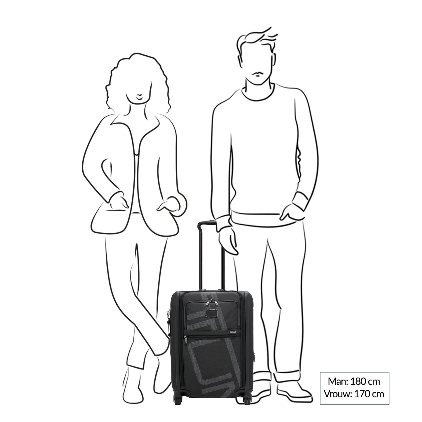 TUMI Alpha Cont Dual Access 4Whl C/O reflective TUMI jacquard
