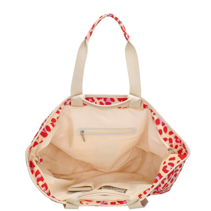 Zebra Trends Richelle Beachbag leopard red