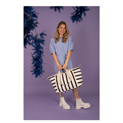 Zebra Trends Richelle Beachbag black white