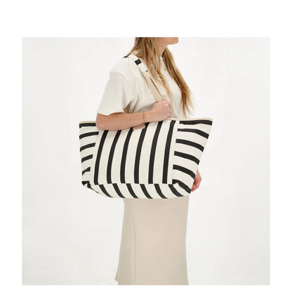 Zebra Trends Richelle Beachbag black white