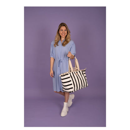 Zebra Trends Richelle Beachbag black white