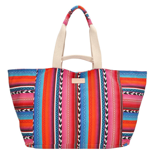 Zebra Trends Richelle Beachbag multi fuchsia
