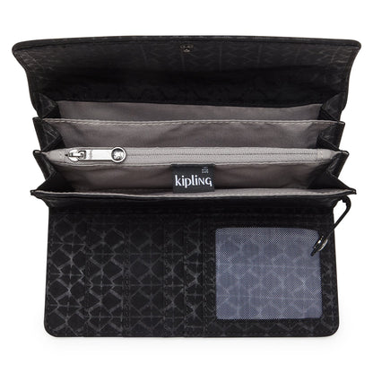 Kipling Money Land Portemonnee signature emb
