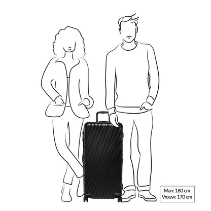TUMI 19 Degree Large Rolling Trunk black texture