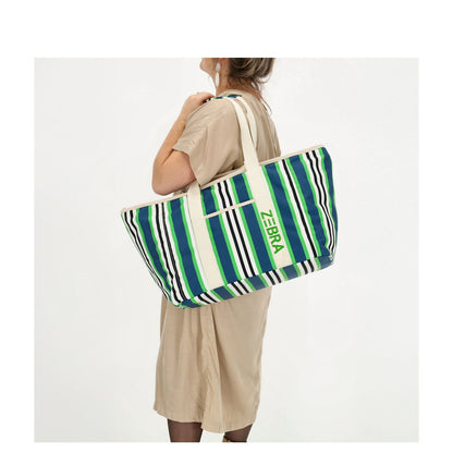 Zebra Trends Elise Beachbag stripes