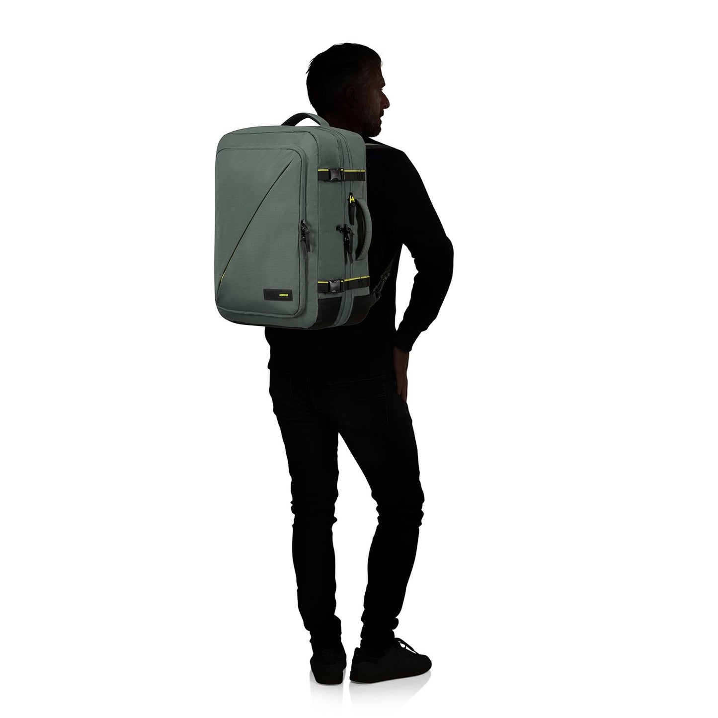American Tourister TAKE2CABIN Travel Backpack L Expandable dark forest
