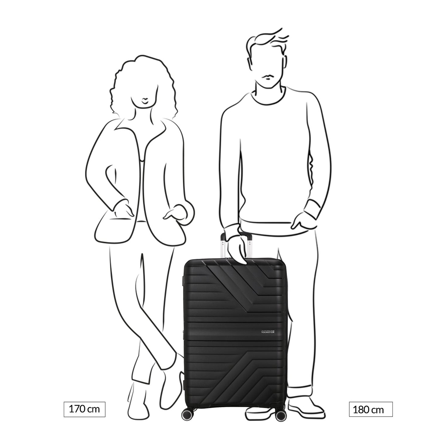 American Tourister Flytwist Spinner 78/29 TSA Expandable shadow black