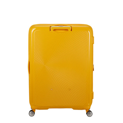American Tourister Soundbox Spinner 80/30 TSA Expandable golden yellow