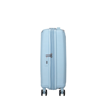 American Tourister Soundbox Spinner 55/20 TSA Expandable pastel blue