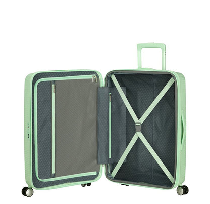 American Tourister Soundbox Spinner 67/24 TSA Expandable pastel green