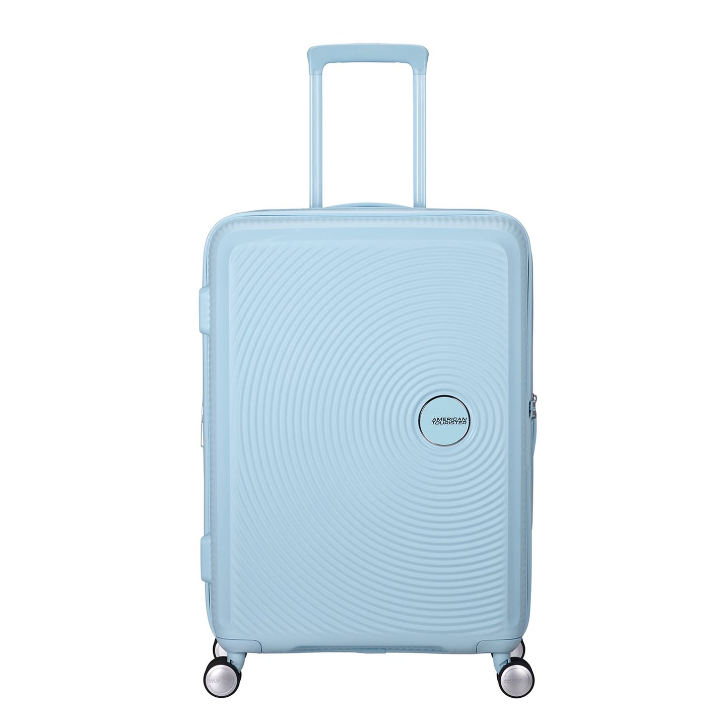 American Tourister Soundbox Spinner 67/24 TSA Expandable pastel blue