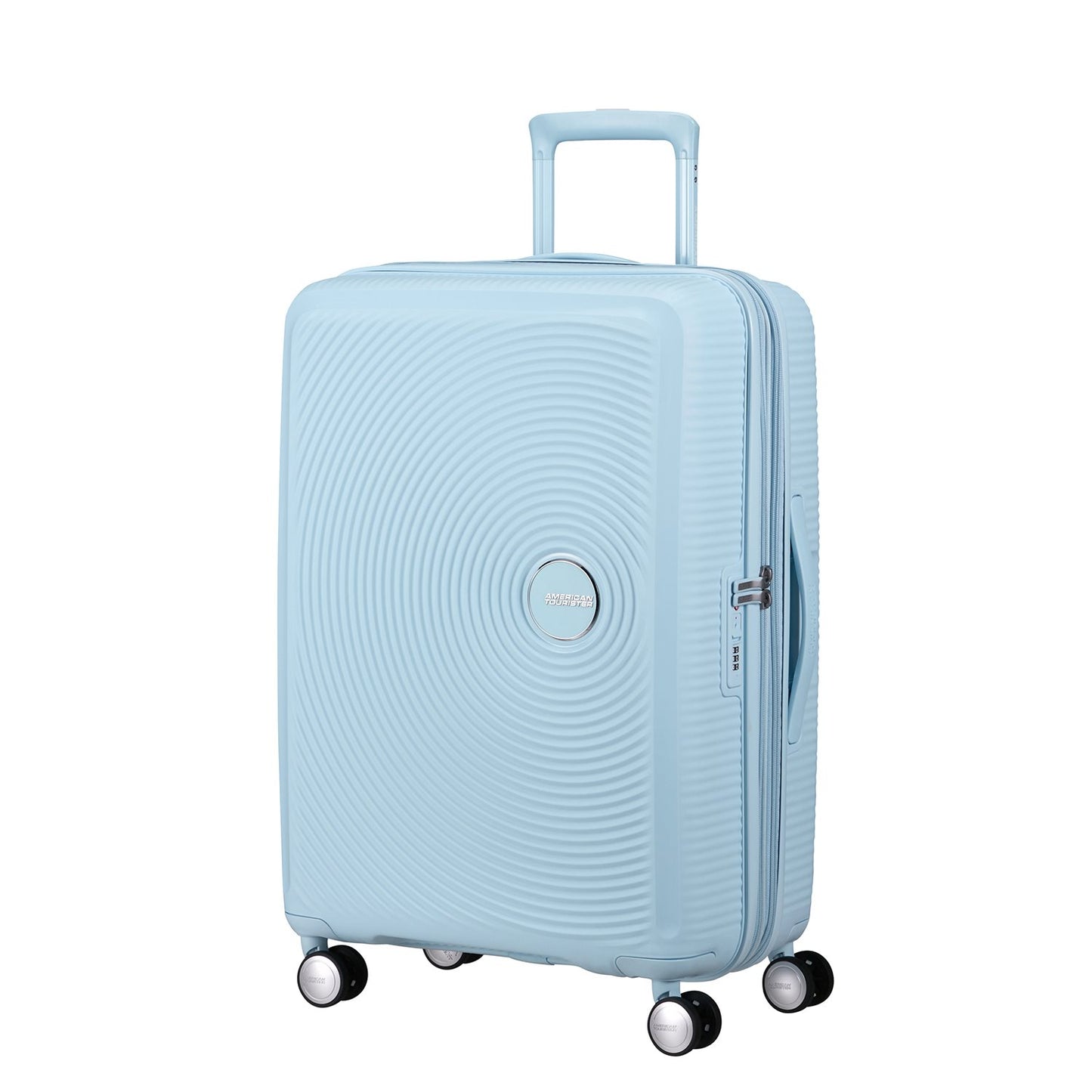 American Tourister Soundbox Spinner 67/24 TSA Expandable pastel blue