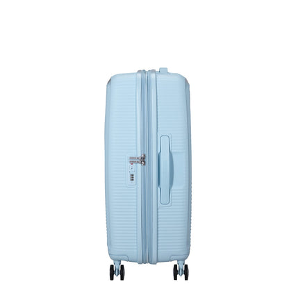 American Tourister Soundbox Spinner 67/24 TSA Expandable pastel blue