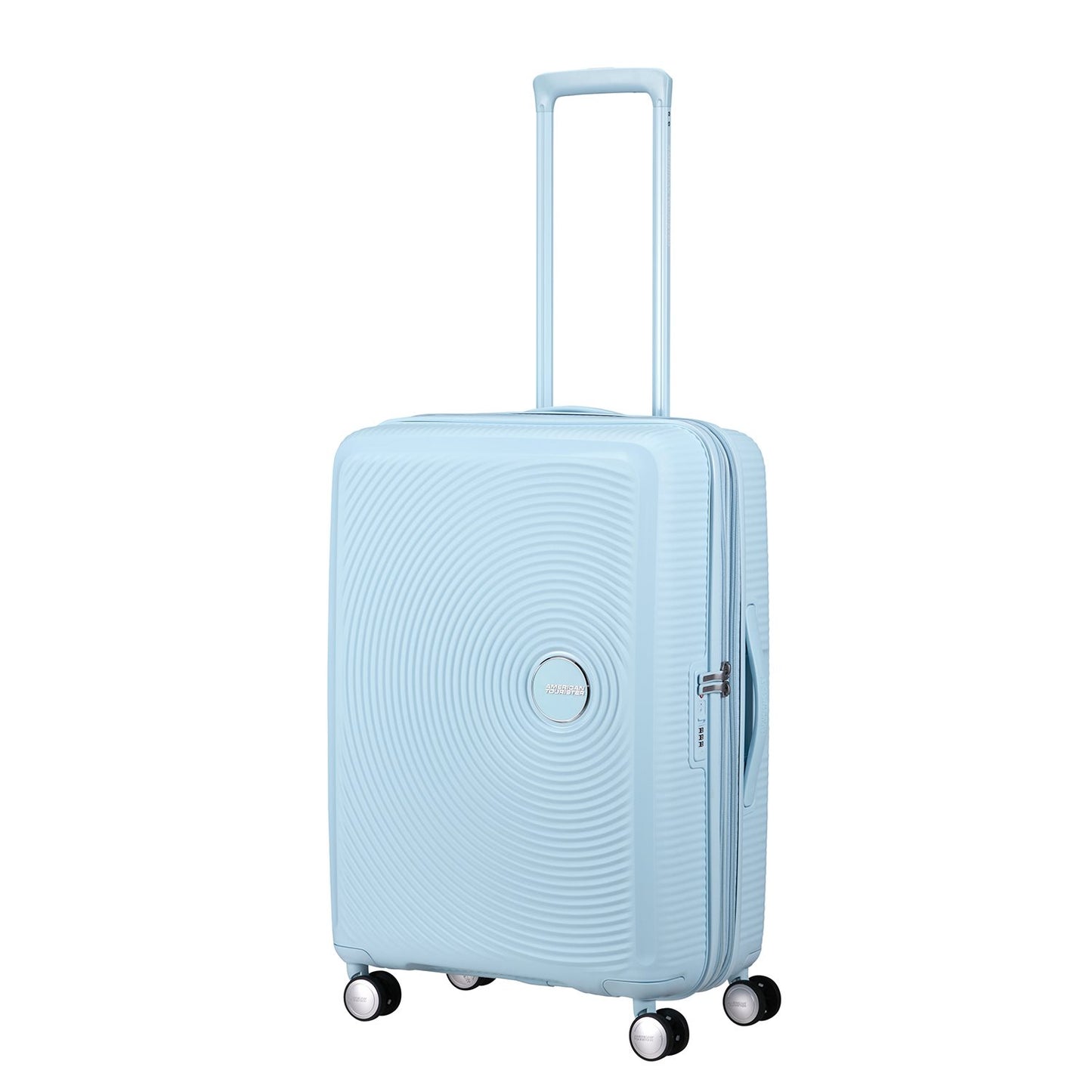 American Tourister Soundbox Spinner 67/24 TSA Expandable pastel blue