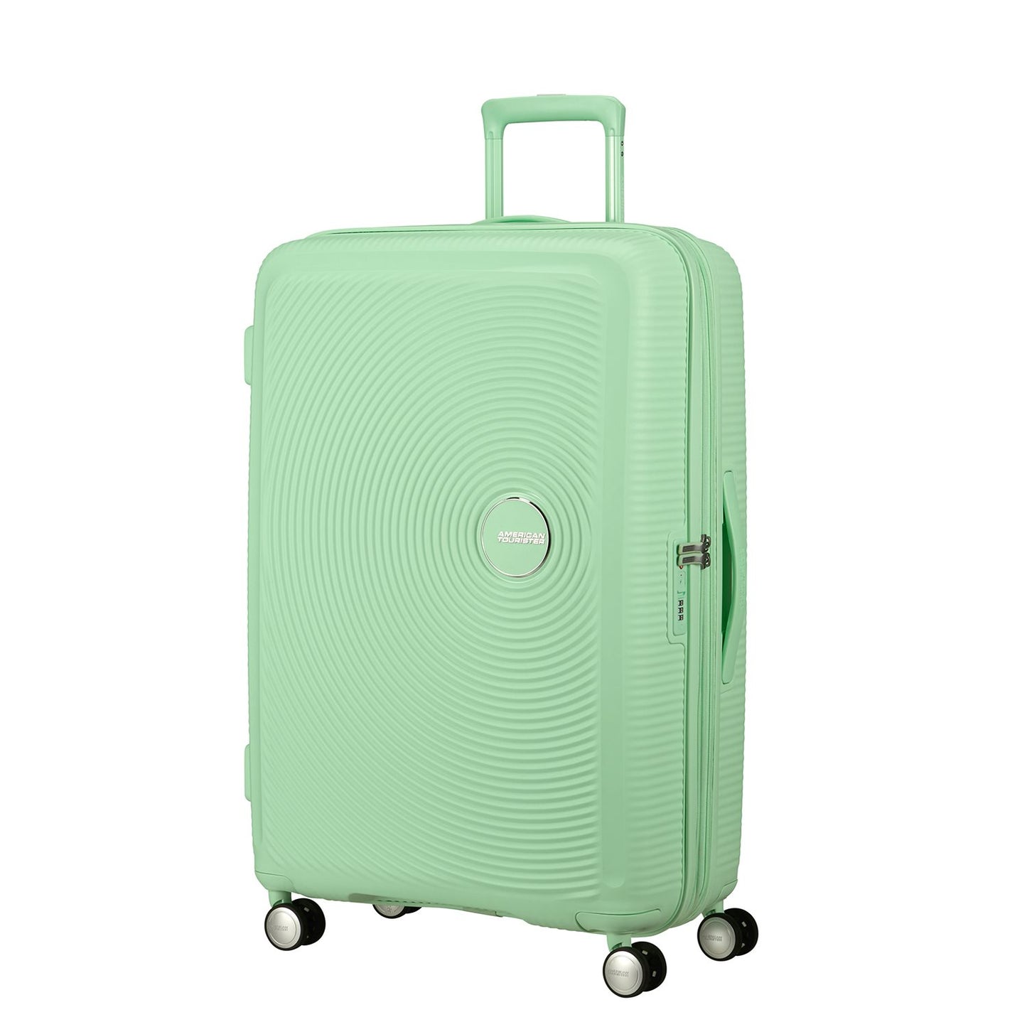 American Tourister Soundbox Spinner 77/28 TSA Expandable pastel green