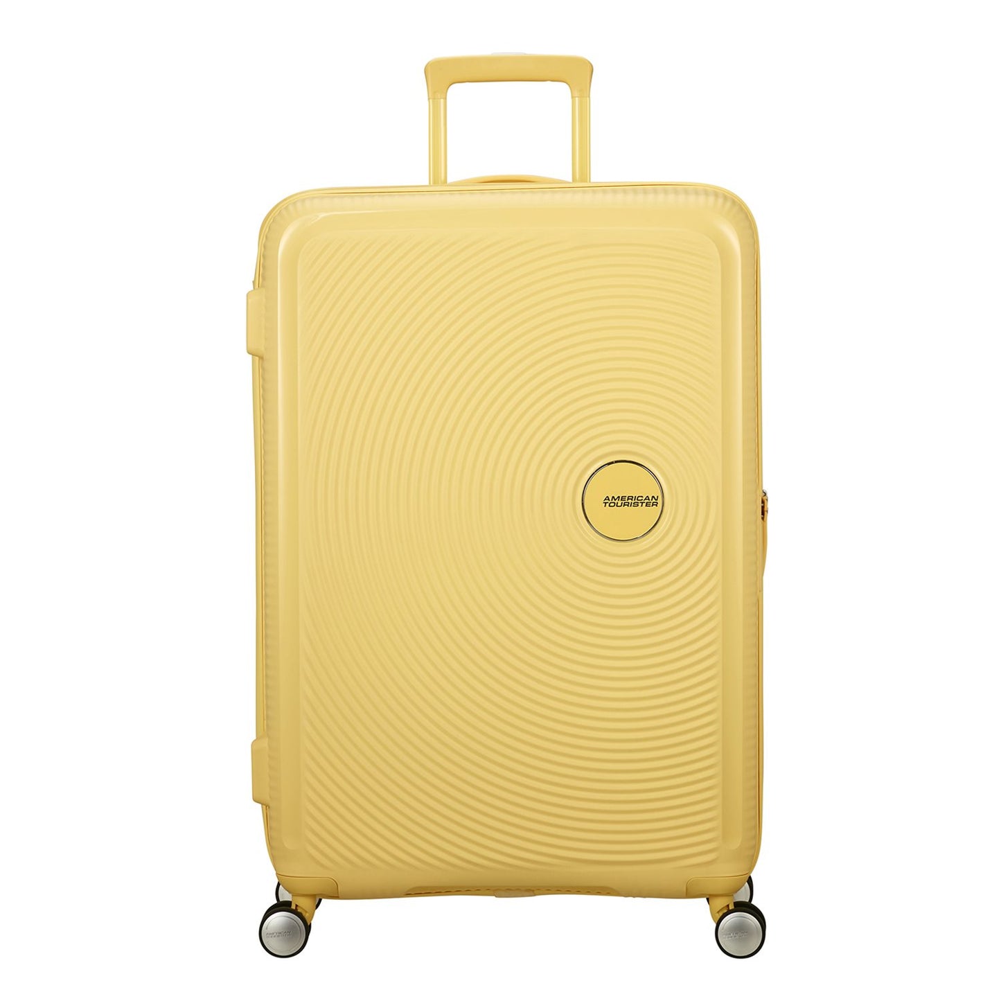 American Tourister Soundbox Spinner 77/28 TSA Expandable pastel yellow