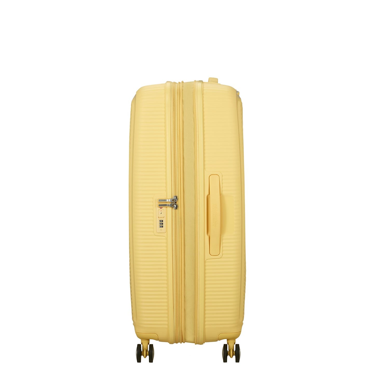American Tourister Soundbox Spinner 77/28 TSA Expandable pastel yellow