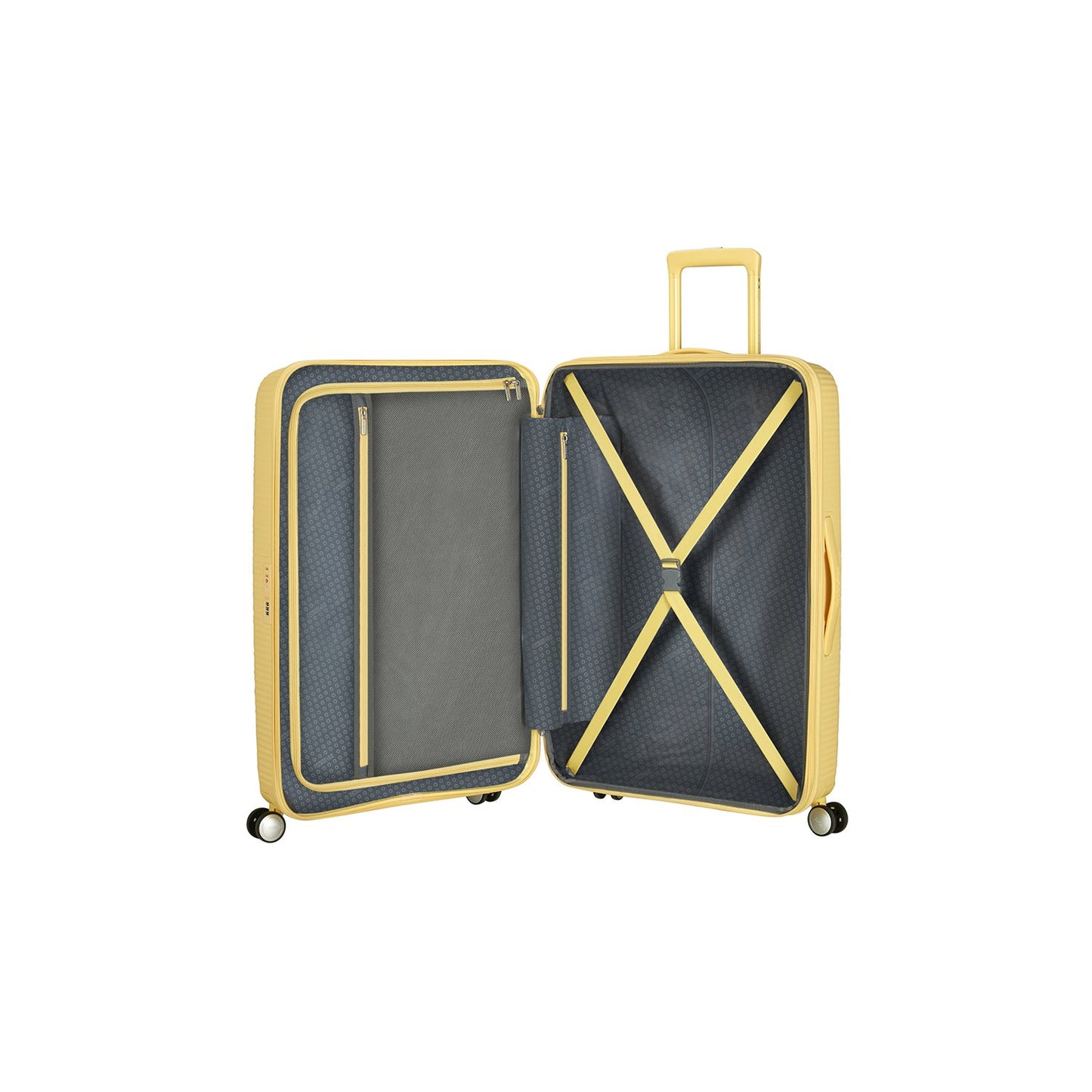 American Tourister Soundbox Spinner 77/28 TSA Expandable pastel yellow