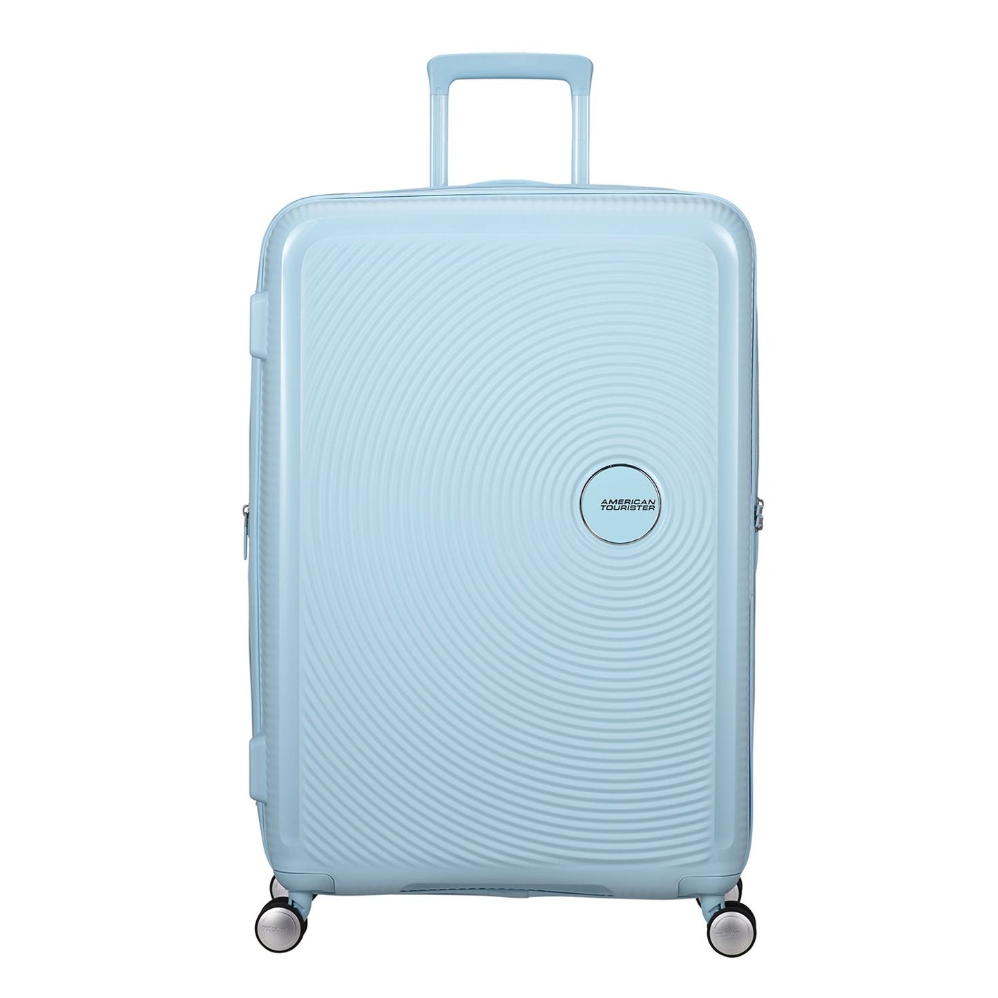 American Tourister Soundbox Spinner 77/28 TSA Expandable pastel blue
