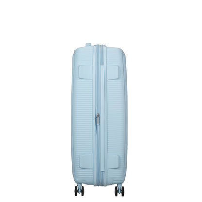 American Tourister Soundbox Spinner 77/28 TSA Expandable pastel blue