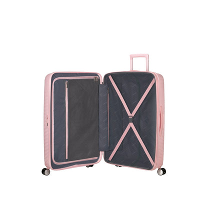 American Tourister Soundbox Spinner 77/28 TSA Expandable pastel pink
