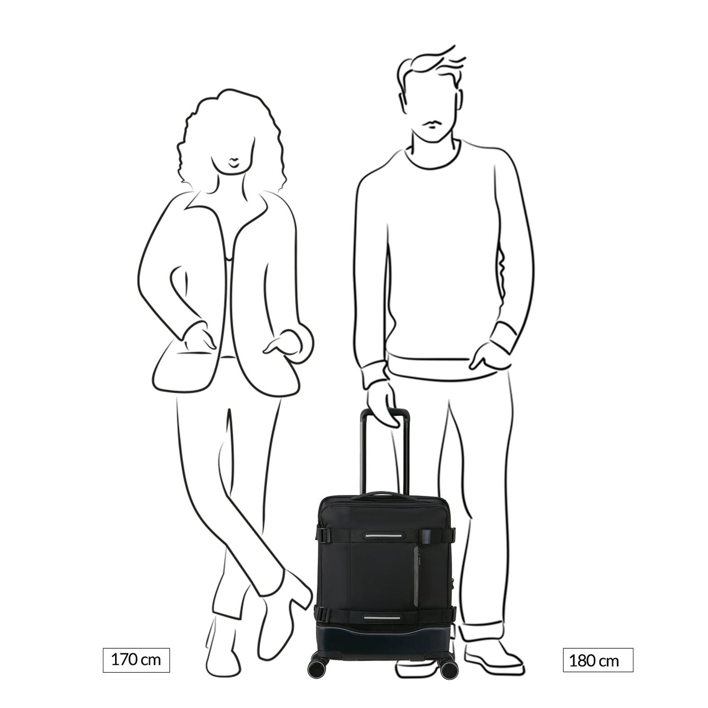 American Tourister Urban Track Spinner S TSA dark khaki