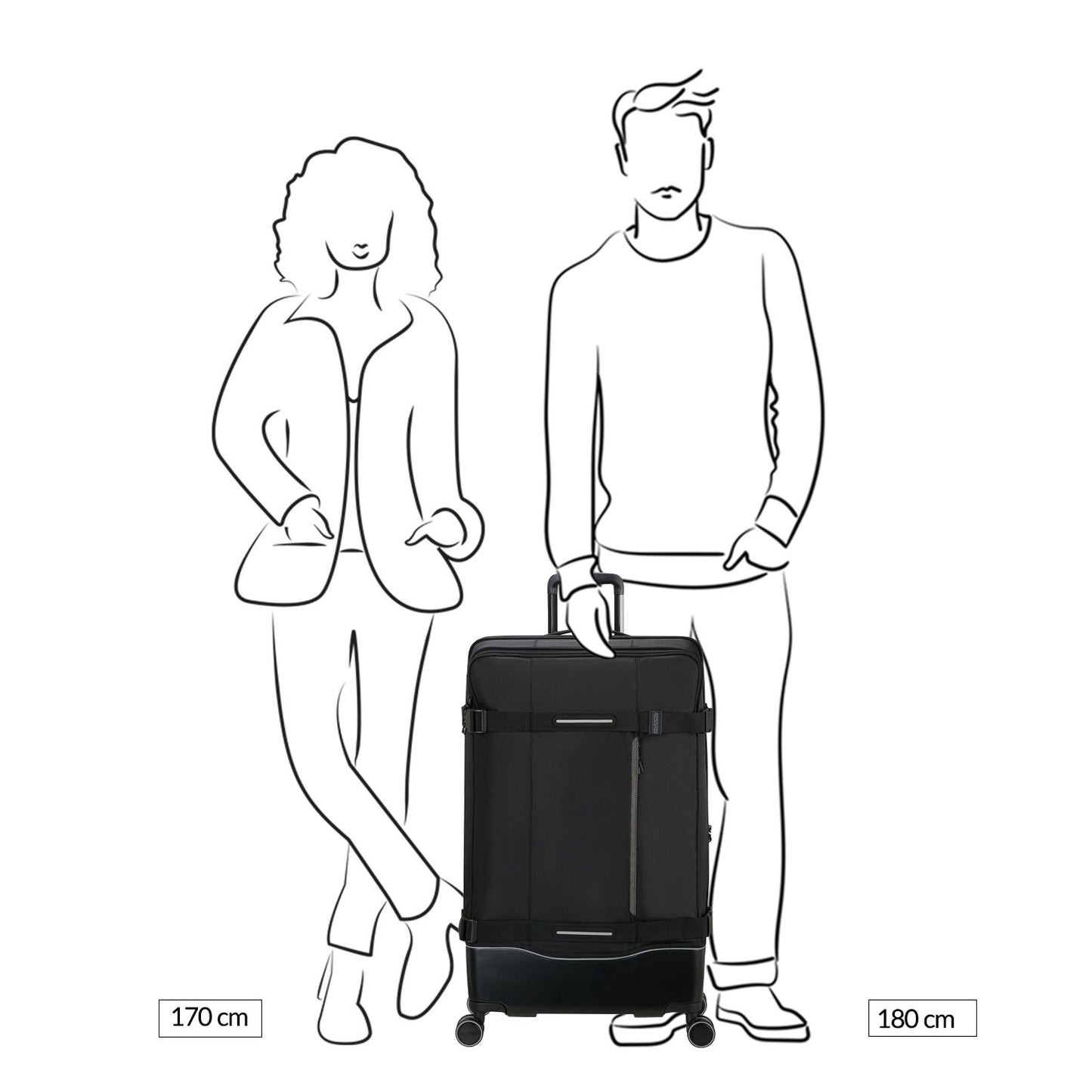 American Tourister Urban Track Spinner L TSA asphalt black
